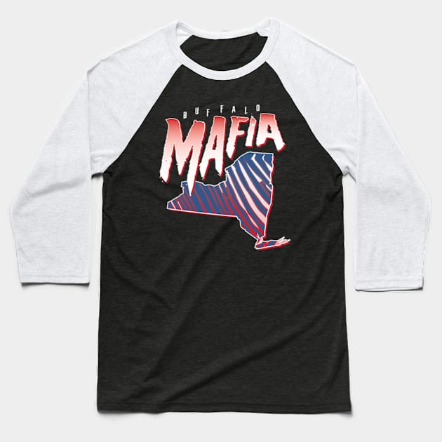 Buffalo Bills Mafia New York Baseball T-Shirt by stayfrostybro